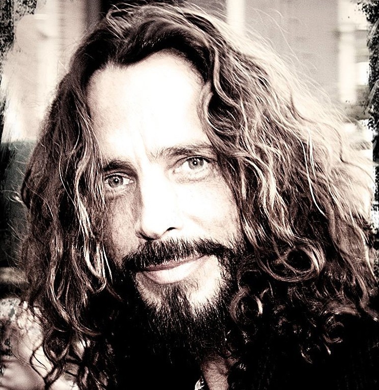 Chris Cornell closeup portrait