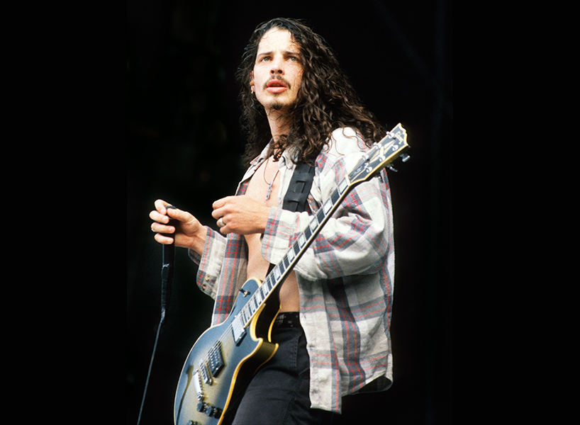 Chris Cornell playing Silverburst Les Paul